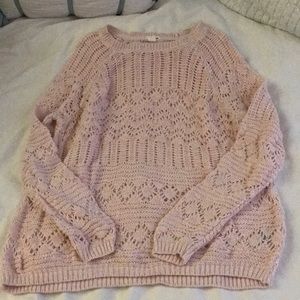 Pink Knitted sweatshirt